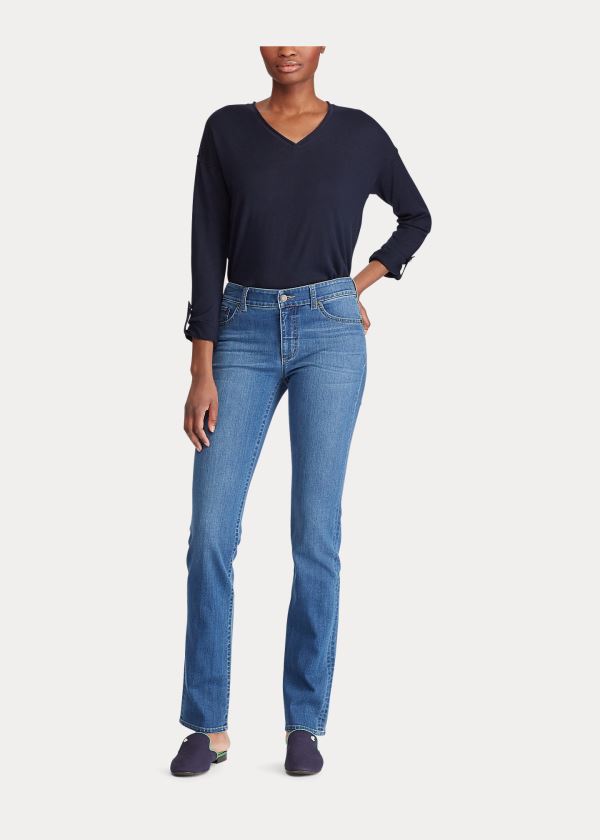 Jeans Ralph Lauren Mujer Azules - Premier Straight - JQZOE6527